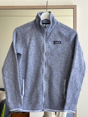 Patagonia Light Purple Sherpa Fleece Jacket